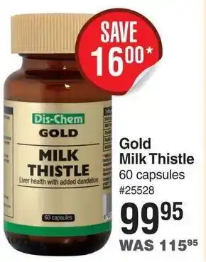 Dis-Chem GOld Milk Thistle 60 Capsules offer