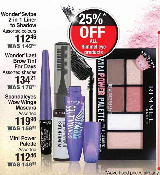 Wonder'Swipe 2in1 Liner to Shadow offer at DisChem