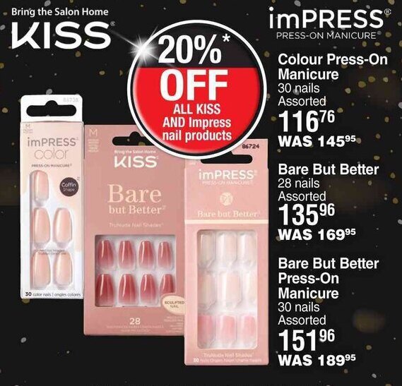 Colour PressOn Manicure 30 Nails Assorted offer at DisChem