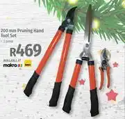 Builders Warehouse Garden master 200mm pruning hand tool set 3 piece offer