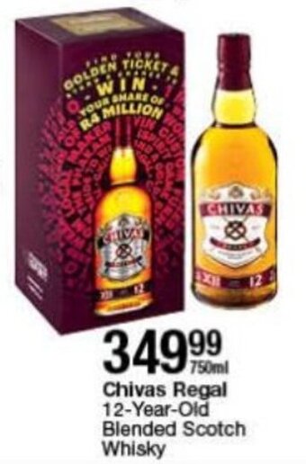 Checkers Liquor Shop Chivas Regal 12-Year-Old Blended Scotch Whisky 750ml offer