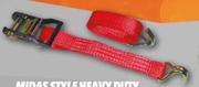 Midas Midas style heavy duty ratchet tie downs 1500kg 38mm x 2.5m lh09m offer