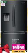 Game Hisense 536ltr french door fridge h720fsb-wd offer