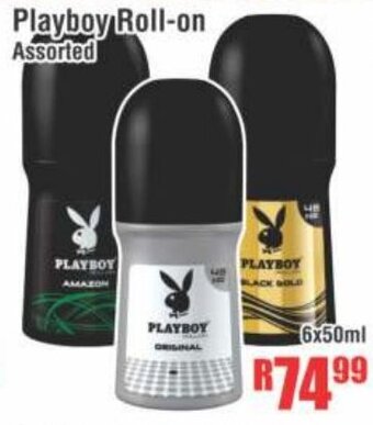 Devland Cash And Carry Playboy Roll-on 6x50ml offer