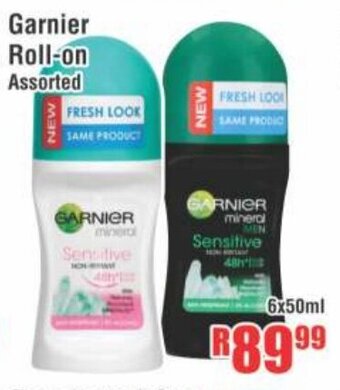 Devland Cash And Carry Garnier Roll-on 6x50ml offer