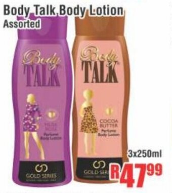 Devland Cash And Carry Body Talk Body Lotion 3x250ml offer