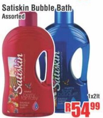 Devland Cash And Carry Satiskin Bubble Bath 1x2lt offer
