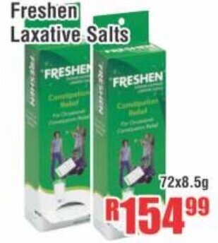 Devland Cash And Carry Freshen Laxative Salts 72x8.5g offer