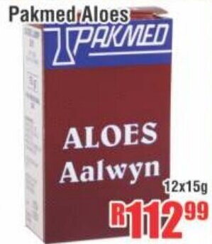 Devland Cash And Carry Pakmed Aloes 12x15g offer