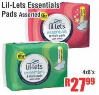 Devland Cash And Carry Lil-lets Essentials Pads 4x8's offer