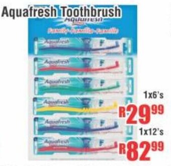 Devland Cash And Carry Aquafresh Toothbrush 1x6's offer