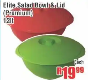 Elite Salad Bowl & Lid (Premium)
