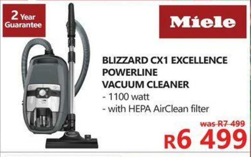 Míele Blizzard CX1 Excellence Powerline Vacuum Cleaner offer at
