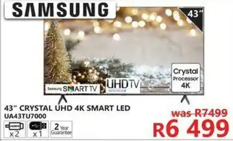 Tafelberg Furnishers Samsung 43" Crystal UHD 4K Smart LED offer