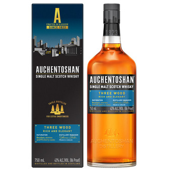 Auchentoshan three wood single malt 750ml