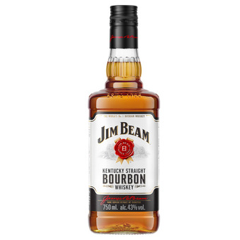 Jim beam white bourbon whisky 750ml