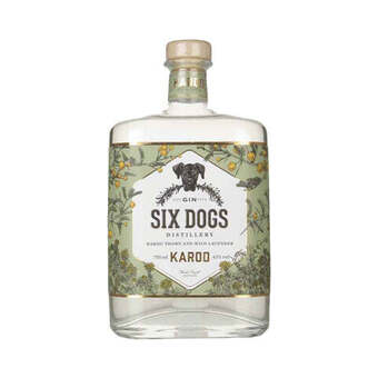 Six dogs karoo gin 750ml