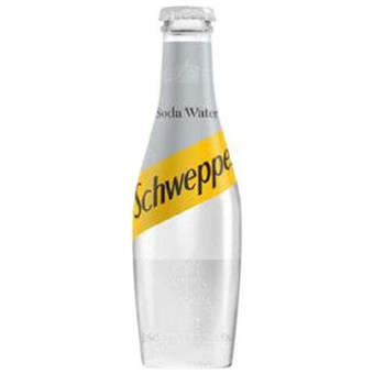 Norman Goodfellows Schweppes soda water 200ml glass offer
