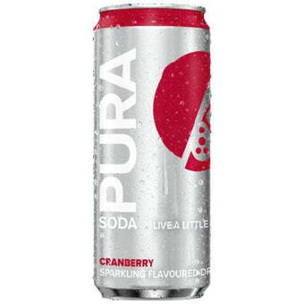 Pura soda cranberry 300ml