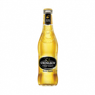 Strongbow gold apple cider non-returnable bottle (24x330ml)