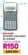 Sharp scientific calculator el-531wh