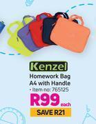 Game Kenzel homework bag a4 with handle-each offer