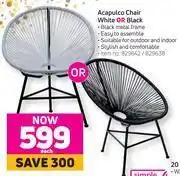 Game Acapulco chair (white or black)-each offer
