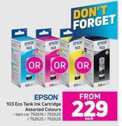 Game Epson 103 eco tank ink cartridge assorted colours-each offer