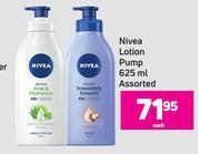 Game Nivea lotion pump assorted-625ml each offer