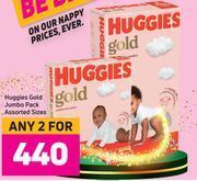 Game Huggies gold jumbo pack assorted sizes-for 2 offer