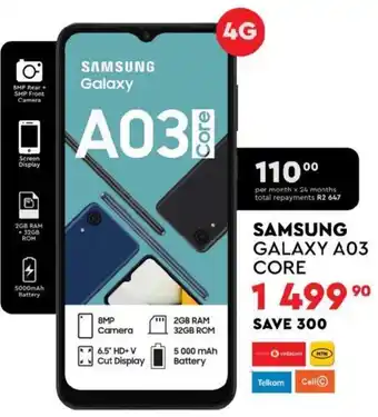 Edgars Samsung Galaxy A03 Core offer
