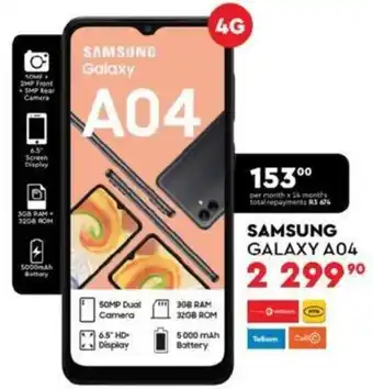 Edgars Samsung Galaxy A04 offer