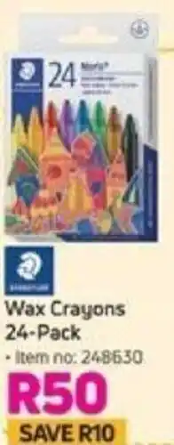 Wax Crayons 24-Pack