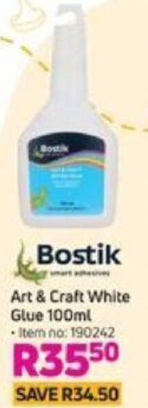 Game Bostik Art & Craft White Glue 100ml offer