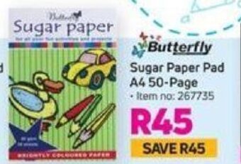 Game Butterfly Sugar Paper Pad A4 50-Page offer