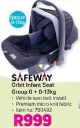 Game Safeway Orbit Infant Seat Group 0+0-13kg offer
