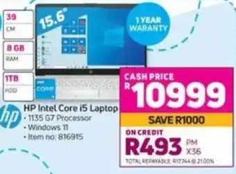 Game HP Intel Corei5 Laptop offer
