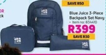 Game Blue Juice 3-Piece Backpack Set Navy offer