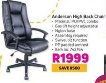 Game Anderson High Back Chair offer