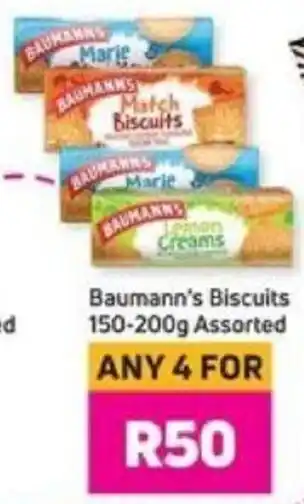 Baumanns Biscuits 150-200g Assorted