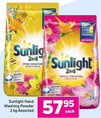 Game Sunlight Hand Washing Powder 2kg Assorted offer