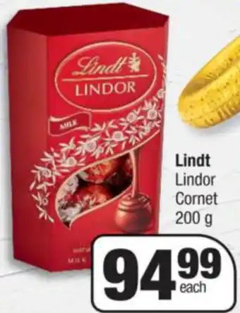 Lindt Lindor Cornet 200g