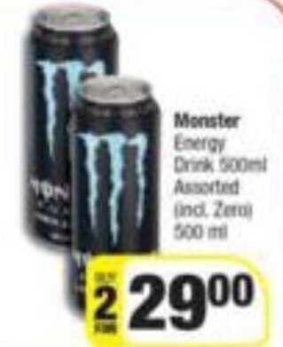 Spar Monster Energy Drink 500ml offer