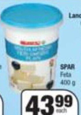 Spar Spar Feta 400g offer