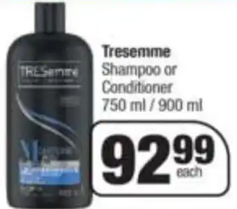 TRESemmé Shampoo/Conditioner 750ml /900ml