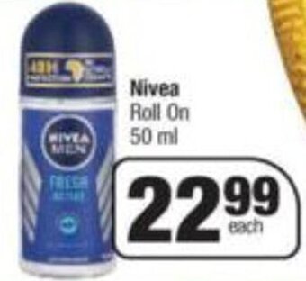 Spar Nivea Roll On 50ml offer