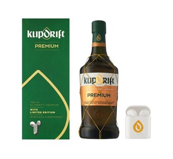 Makro’s liquor Klipdrift premium brandy with wireless earphones (1 x 750ml) offer