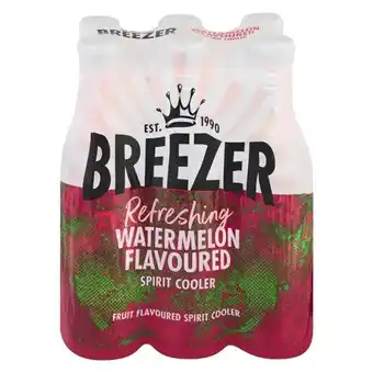 Pick n Pay Liquor Bacardi breezer watermelon 275ml x 6 offer