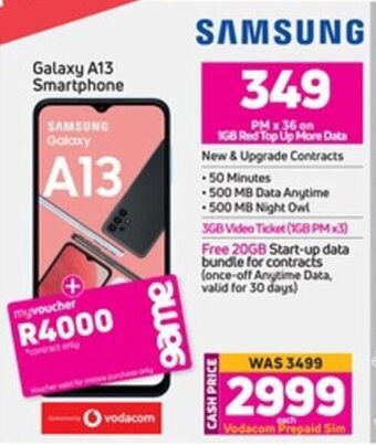 Game Samsung Galaxy A13 Smartphone offer