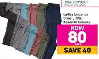Game Ladies Leggings Sizes S-XXL Assorted Colour offer